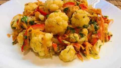 ЦВЕТНАЯ КАПУСТА ПО-КОРЕЙСКИ. Божественная закуска, которая улетает со стола первой!