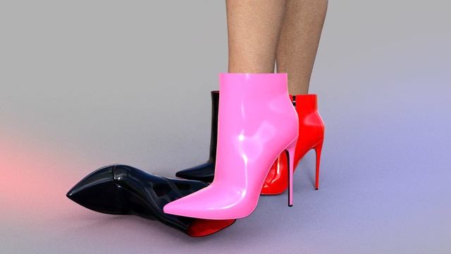 Giaro TALIA BLACK SHINY ANKLE BOOTS смотреть онлайн