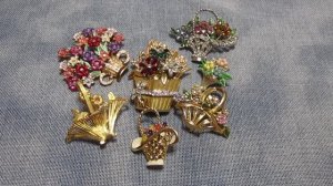 62. Распаковка. Броши. Корзинки.
