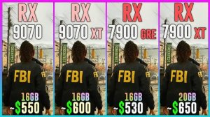 RX 9070 vs RX 9070 XT vs RX 7900 GRE vs RX 7900 XT - Test in 25 Games