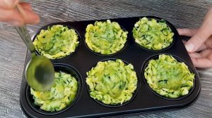 Интересный рецепт из овощей_ вкусные кабачковые _гнездышки_ с овощами и сыром на ужин.