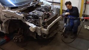 Ремонт Мицубиси ASX. Восстанавливаем переднюю часть. Ремонт кузова.