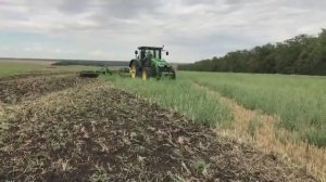 Борона дисковая КДК-9 от завода ЗиММаш в работе.