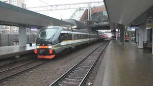 Электропоезд ЭП2ДМ-0240 (ЦППК) пригородный поезд №7533/7534 Железнодорожная - Апрелевка.