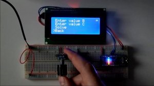 Текстовое меню на Ардуино