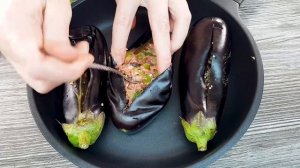 Баклажаны, фаршированные мясом и овощами, для вкусного обеда или ужина.