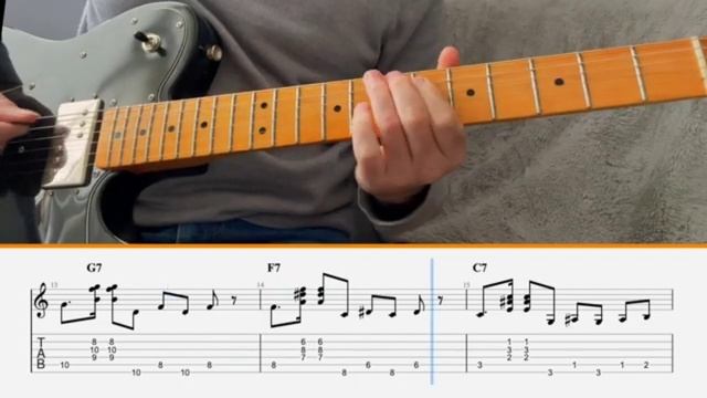 Blues in C(tab+backing track))