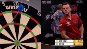 Лег за 9 дротиков от Стива Уэстома на MODUS Super Series 2023 #darts
