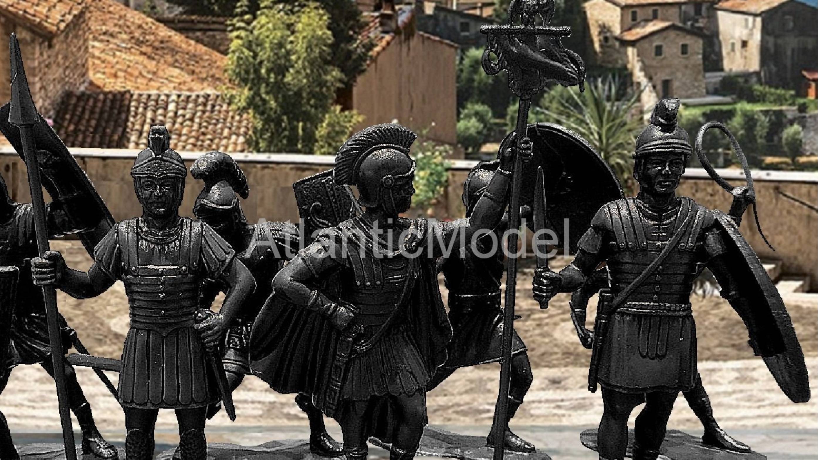 солдатики Marx Римляне темно серый цвет 8 фигур 8 поз смотреть онлайн