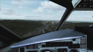 Заход и посадка в Сочи со стороны гор на Як-40