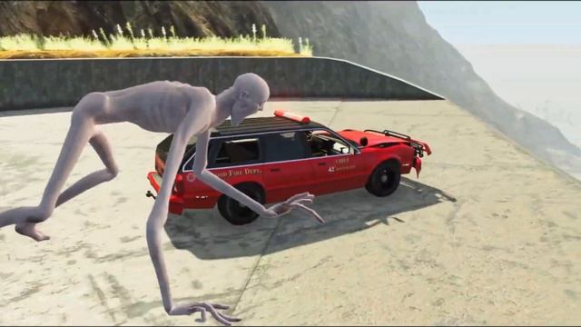 Escape From The Shy Guy (SCP 096) SUV CAR VS Shy Guy - BeamNG Drive | смотреть онлайн