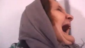 Grandma laughs. Бабушка смеется