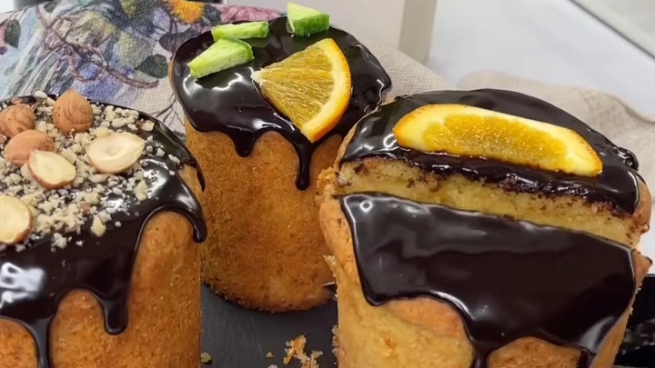 Творожные КУЛИЧИ на Пасху...🧁☕😋    Рецепт в описании ✍️