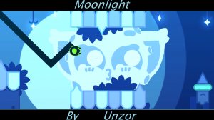 Самый милый уровень I прохождение уровня Moonlight by Unzor I Hard level I Geometry dash.