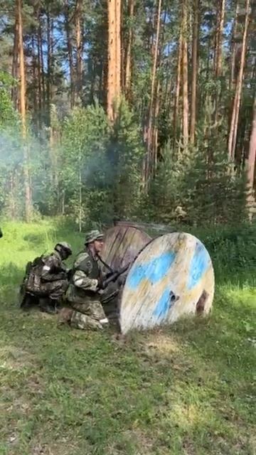 когда взял с собой на игру страйкбольный миномет "Пламя" от "Страйкарт"