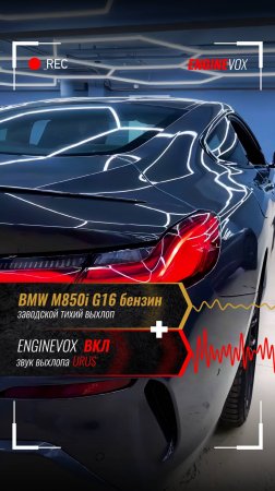 BMW M850i G16 бензин с активной электронной выхлопной системой #ENGINEVOX