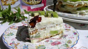 Вафельный торт с маскарпоне