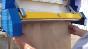 Пневматический напольный запайщик напольный с двойным нагревом для сложных пакетов