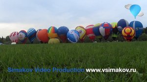Интервальная съемка старта аэростатов на Чемпионате Московской области. Тележурнал “Легче воздуха"