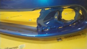 Бампер передний Renault LoganSandero 2014 Azur Blue RPL