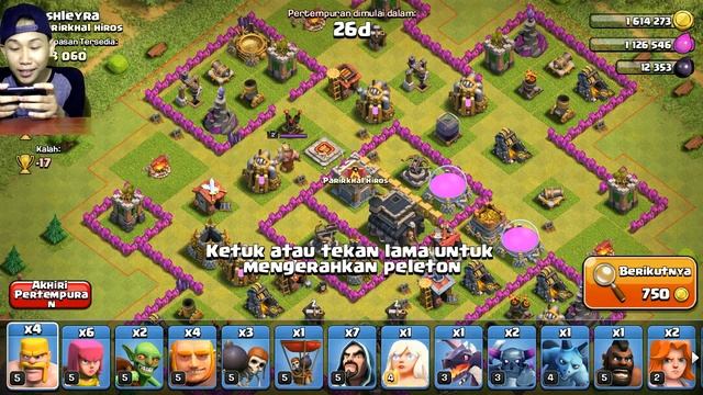 Clash Of Clans | Serangan unik NGAKAK "CAMPUR ADUK" gak jelas tapi  dapat 3 bintang
