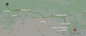 Автопробег Пермь - Горный Алтай- Пермь 2023