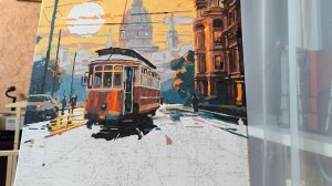 Картина по номерам. Трамвай ❣️