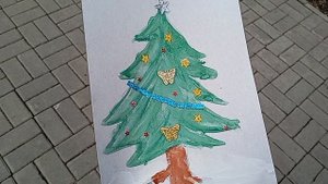 Из жизни особенного ребёнка... Сегодня на арт - терапии 🙂