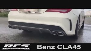 Управляемая выхлопная система RES-EXHAUST для Mercedes-Benz CLA45 AMG (W117) 2014-, 2.0T (нерж)