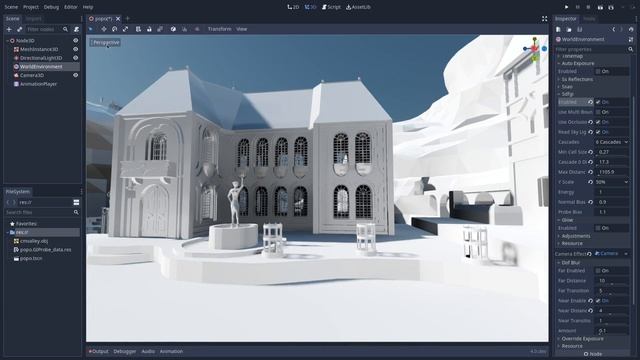 Open World environments with Global Illumination in upcoming Godot 4.0 SDFGI