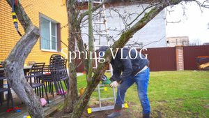 ВЛОГ весенний | Обрезка деревьев | Коптим рыбу | Едем в Дом бабочек