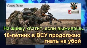На жинку хватит, если выживешь. 18-летних в ВСУ продолжаю гнать на убой