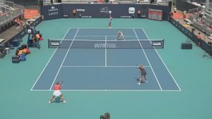 26.03.25. Мирра Андреева/Диана Шнайдер - Екатерина Александрова/Питон Стирнс. WTA 1000 Miami