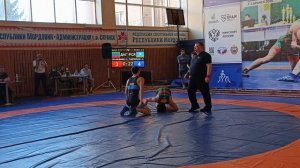 Первенство России спорт глухих вольная борьба U23 24.03.2025-Ф1 Сиражудинов Р.-Гаврильев А.74 кг.