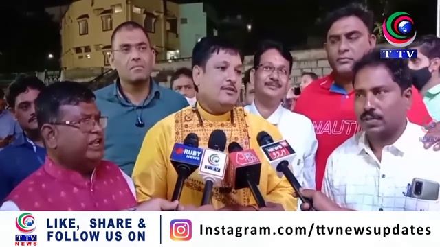 QULI QUTUB SHAH GROUND MEIN MAHA DURGA POOJA KA EHTEMAM || TTV NEWS CHANNEL смотреть онлайн