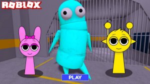 Спрунки Simon & Pinki играют в R.E.P.O Prison Run Obby в РОБЛОКС? Gameplay Walkthrough