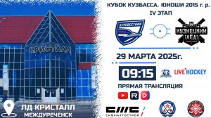 29.03.2025г. БУРЕВЕСТНИК (Томск)-КУЗНЕЦКИЙ ЛЕД (Новокузнецк). КУБОК КУЗБАССА. Юноши  2015 г.р.