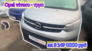 Opel Vivaro - труп за 3 миллиона!