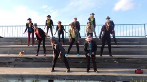 Современный танец Uptown Funk + Salute. (with ginger kitten ;) Танцуют Олимповцы!!! ;)