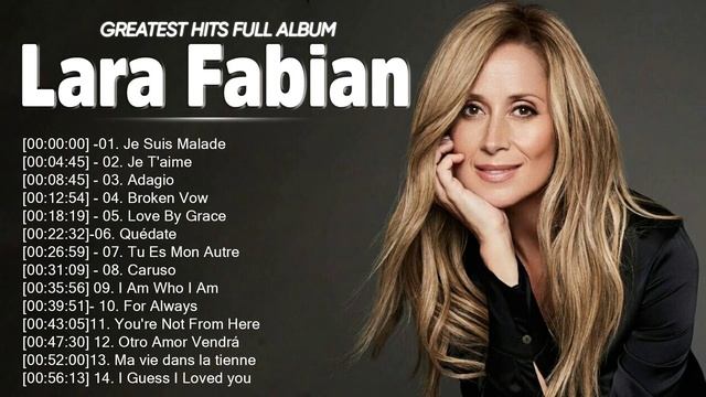 Les Plus Belles Chansons de Lara Fabian Album  Lara Fabian Album Complet  Lara Fabian Best Of