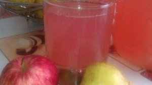 Компот яблочно-грушевый со сливами