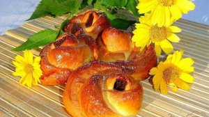 Булочки-розочки с повидлом