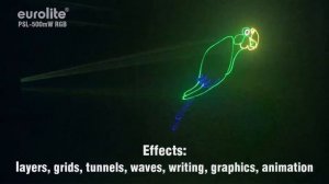 Eurolite PSL-500 showlaser RGB 500 mW