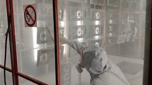 Порошковая покраска вентиляторных блоков