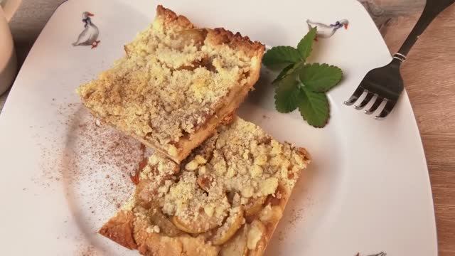 ЯБЛОЧНЫЙ ПИРОГ со штрейзелем. Классический рецепт!
