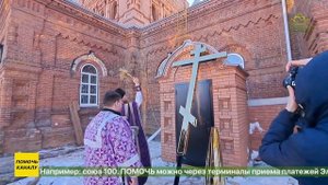 На Петропавловскую церковь в селе Ягул были подняты купол и крест