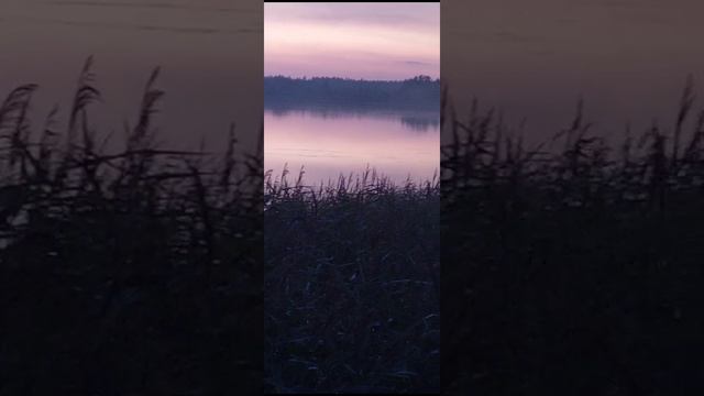 Закат на озере Ольшанские Карьеры.