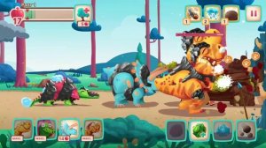 Dino Bash динозавры против троглодитов. Прохождение уровней 88-93.