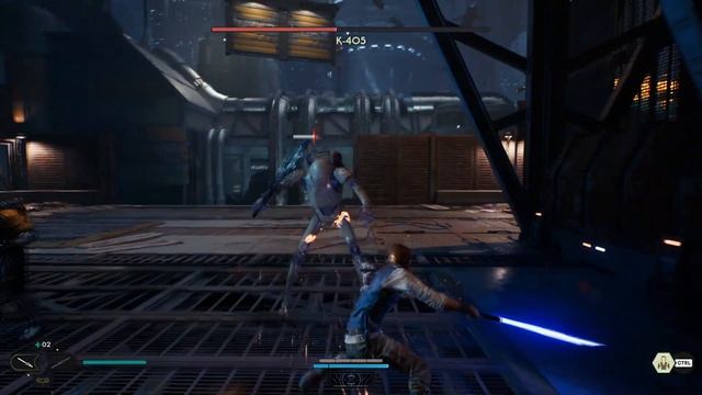 Star Wars Jedi: Survivor | K-405 Boss Fight NO DAMAGE | Jedi Grandmaster Difficulty (PC) смотреть онлайн