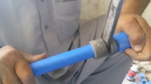 Это надо видеть! Сварка полипропиленовых труб без паяльника! Синий полипропилен.